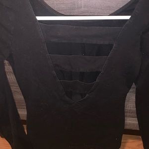Open back long sleeve